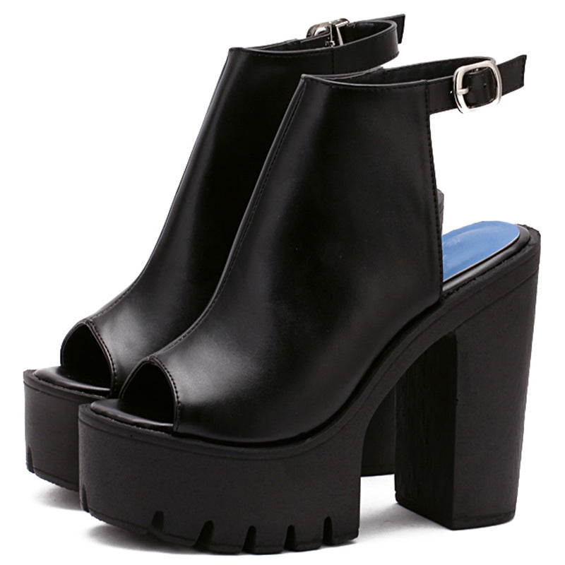 SummerEase Chunky Heel Sandals