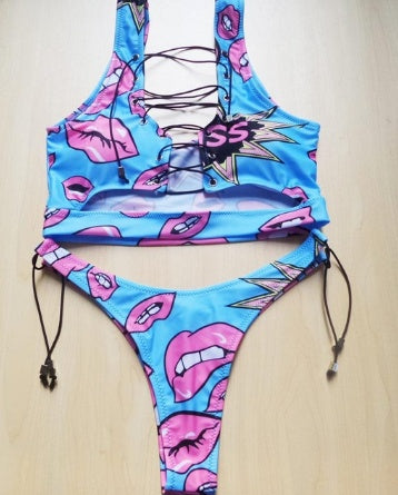 Tropic Tease Pineapple Bikini Set