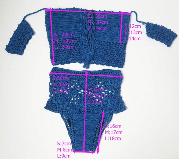 Siren’s Desire Knitted Bikini Set