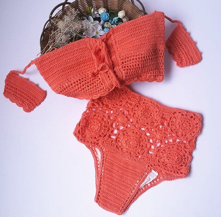 Siren’s Desire Knitted Bikini Set