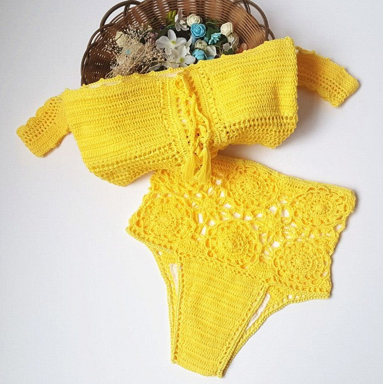 Siren’s Desire Knitted Bikini Set