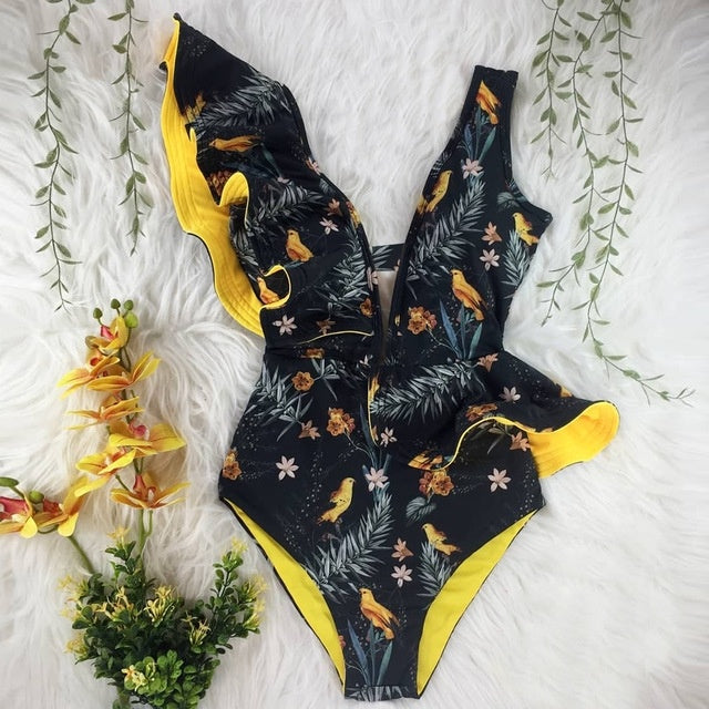 Ocean Empress Ruffle Swimsuit