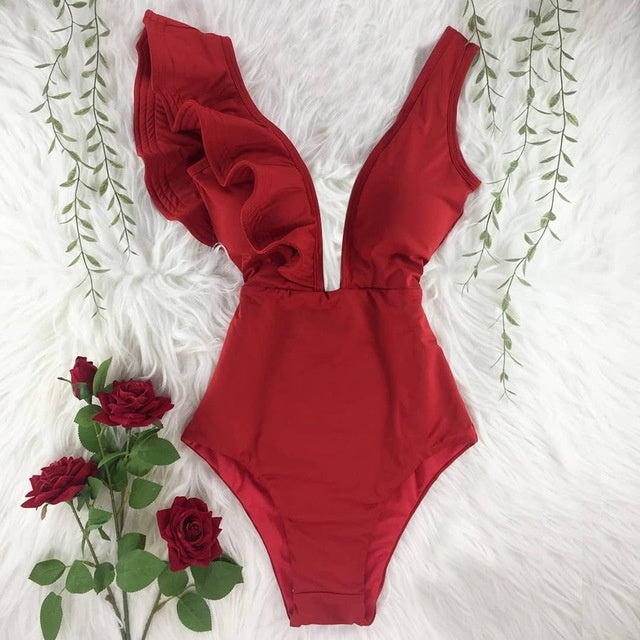 Ocean Empress Ruffle Swimsuit