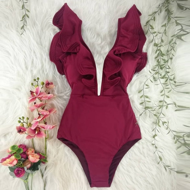 Ocean Empress Ruffle Swimsuit
