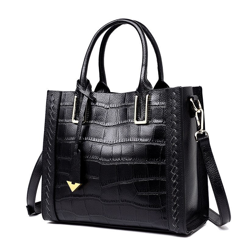 ÉlanWeave – Bolso Trenzado de Cuero para la Mujer con Estilo Atemporal