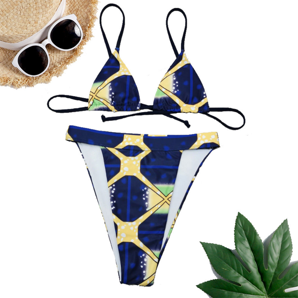 Royal Essence African Print Bikini