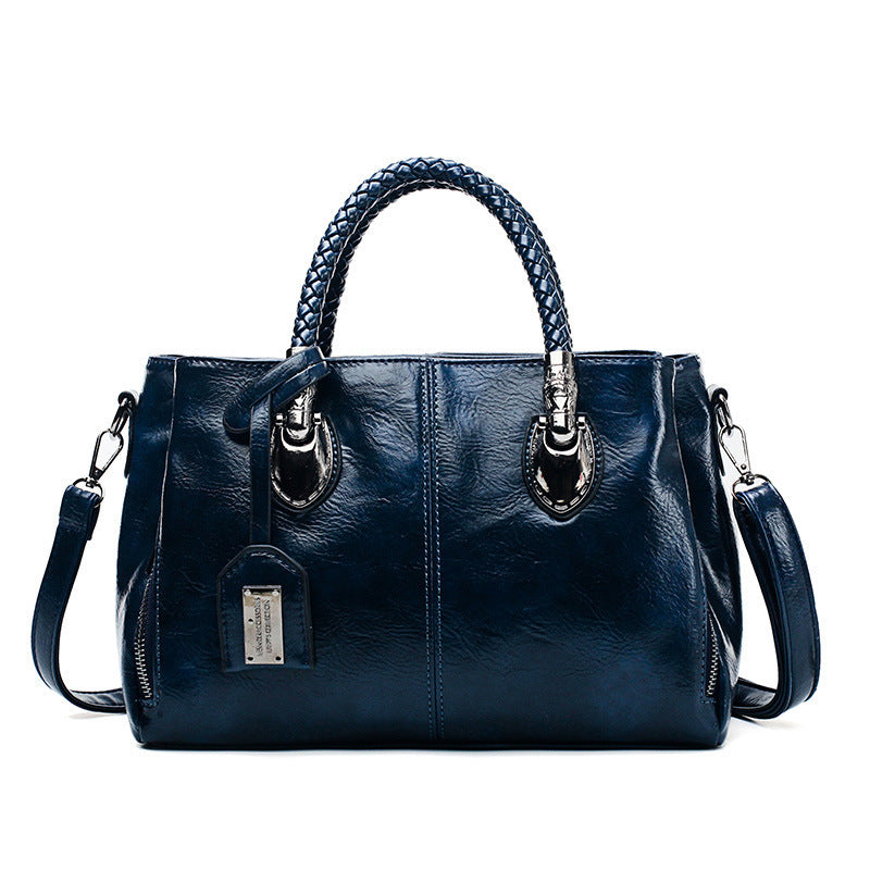 Léonora Vintage Royal – Bolso de Lujo en Cuero Encerado