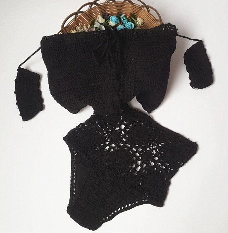 Siren’s Desire Knitted Bikini Set