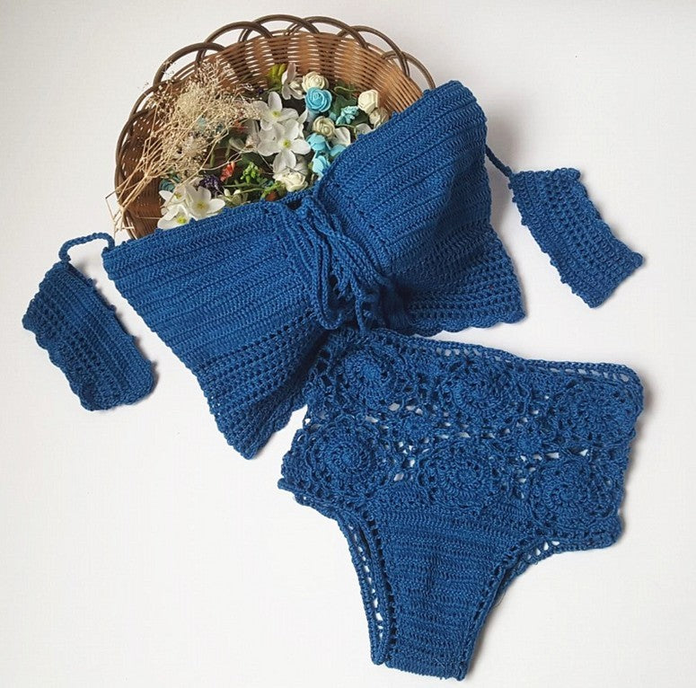 Siren’s Desire Knitted Bikini Set