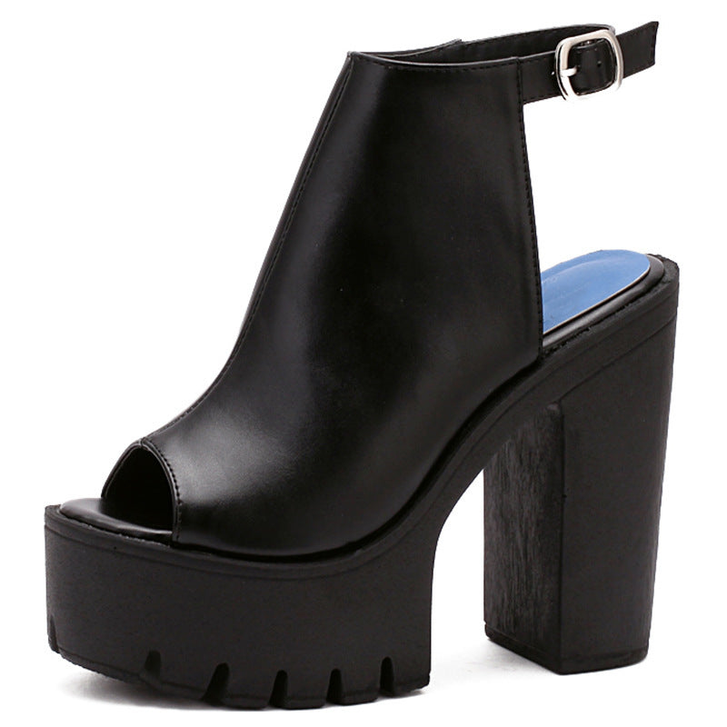 SummerEase Chunky Heel Sandals
