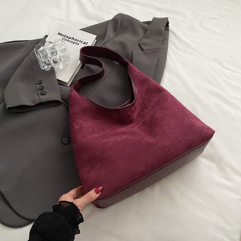 Vintage Western Suede Shoulder Bag