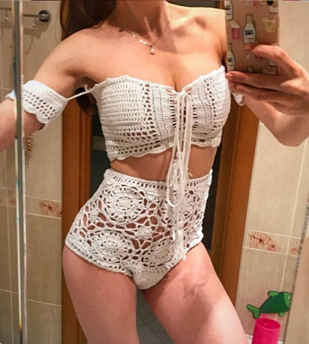 Siren’s Desire Knitted Bikini Set