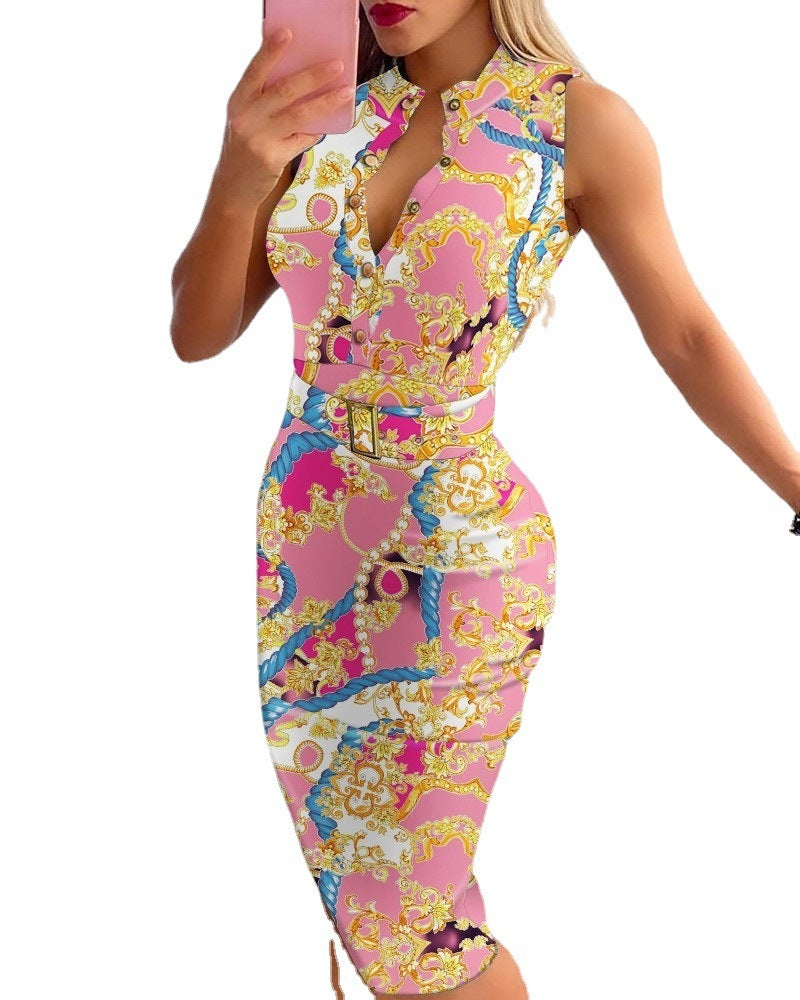 FemmeFlair – Vestido Sexy con Botones para la Mujer que Domina con Estilo