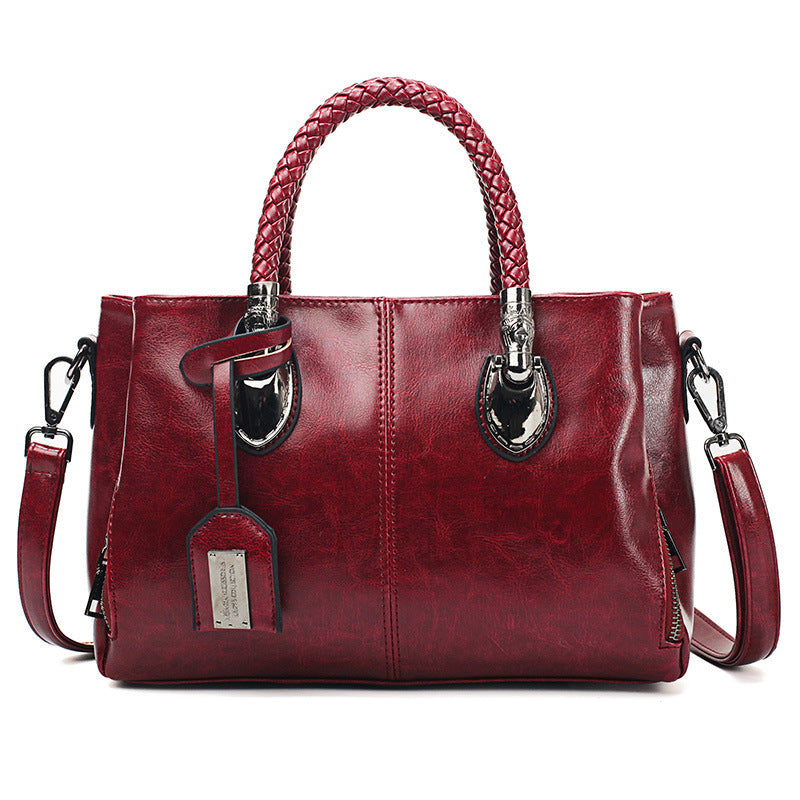 Léonora Vintage Royal – Bolso de Lujo en Cuero Encerado