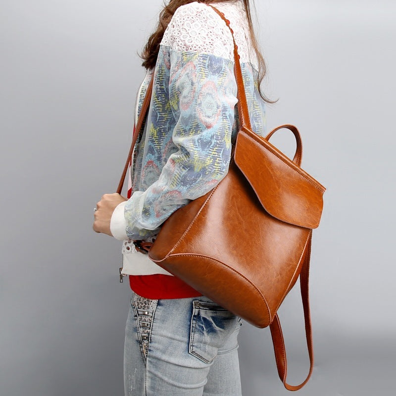 KoraLuxe 2en1 – Mochila & Bolso de Hombro Estilo Coreano Retro-Chic
