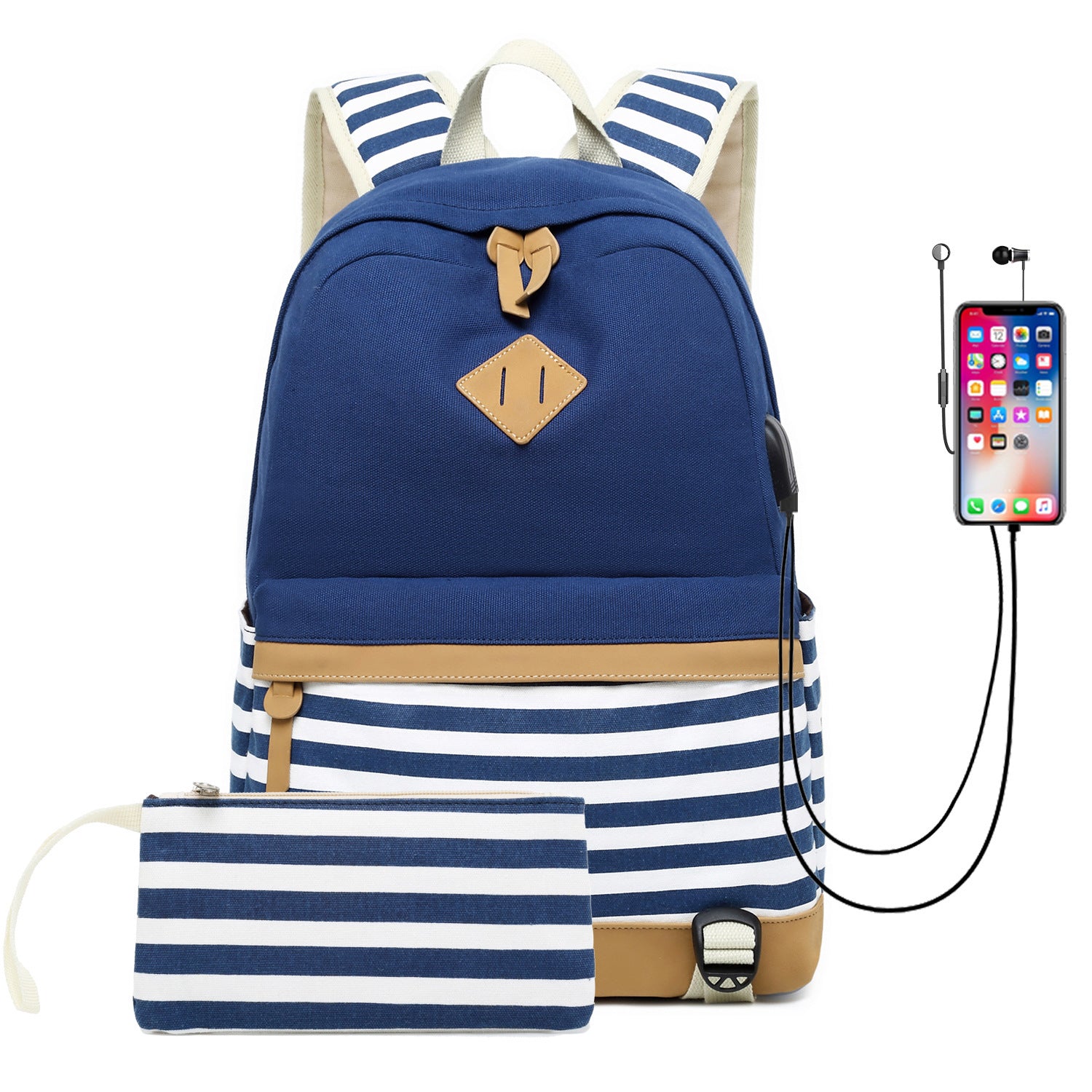 SeoulMuse Canvas Chic – Bolso Estampado Estilo Coreano para Reinas Urbanas
