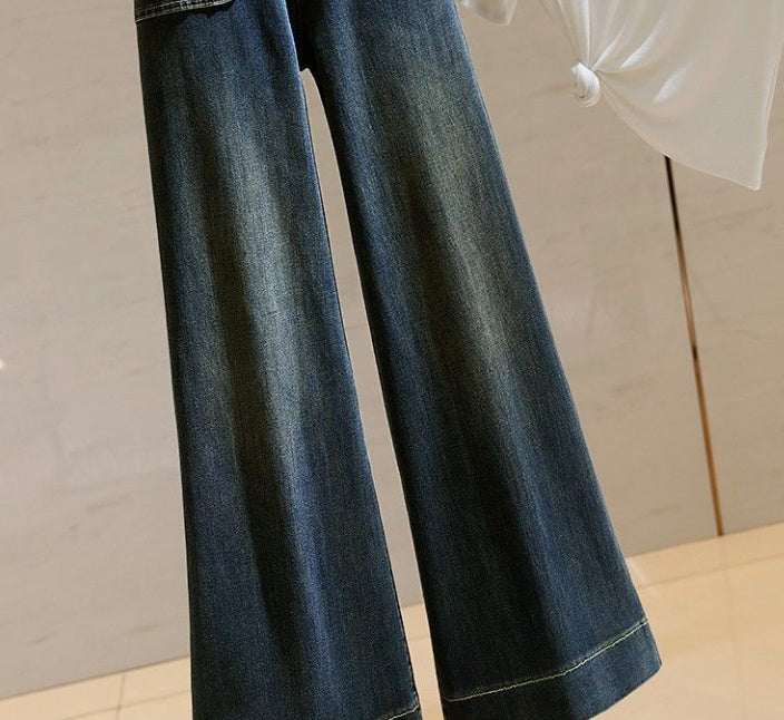 Retro Stretch Slim Flared Pants