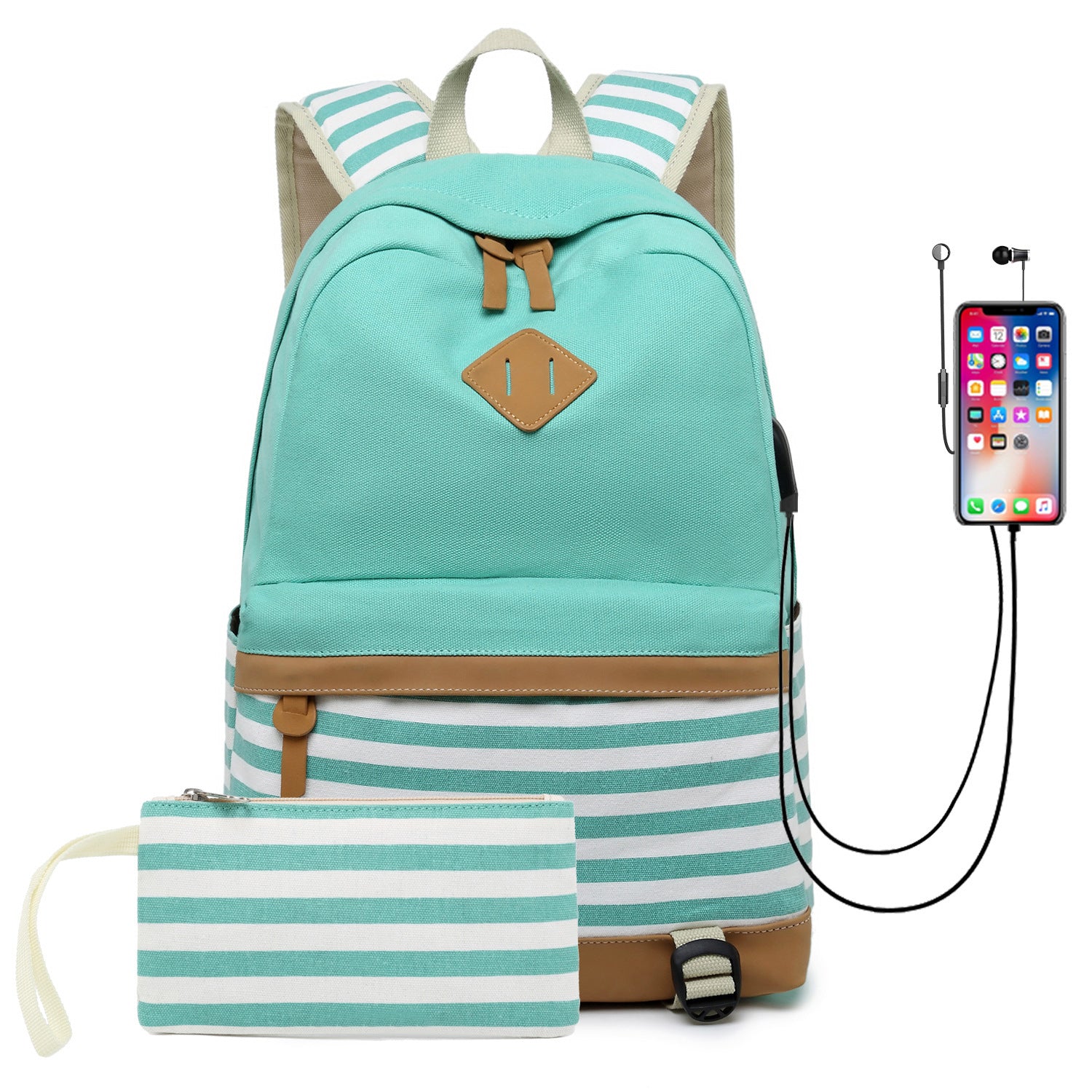 SeoulMuse Canvas Chic – Bolso Estampado Estilo Coreano para Reinas Urbanas