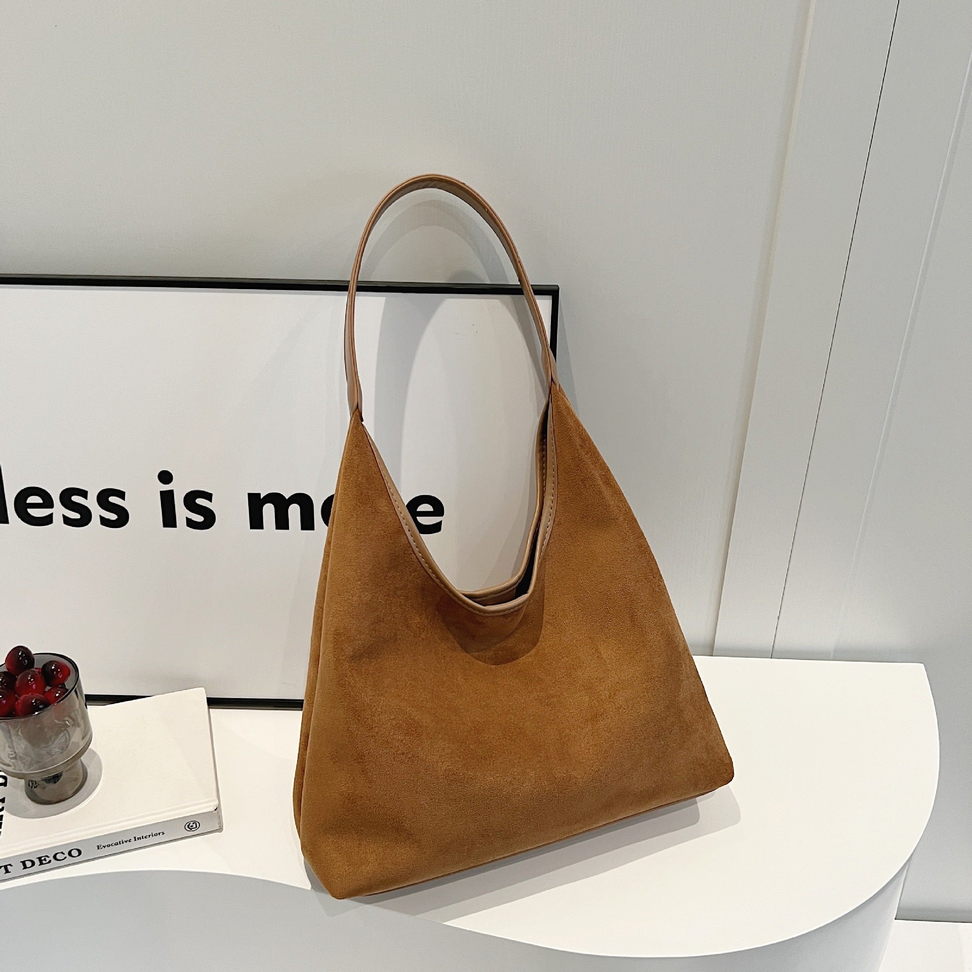 Vintage Western Suede Shoulder Bag