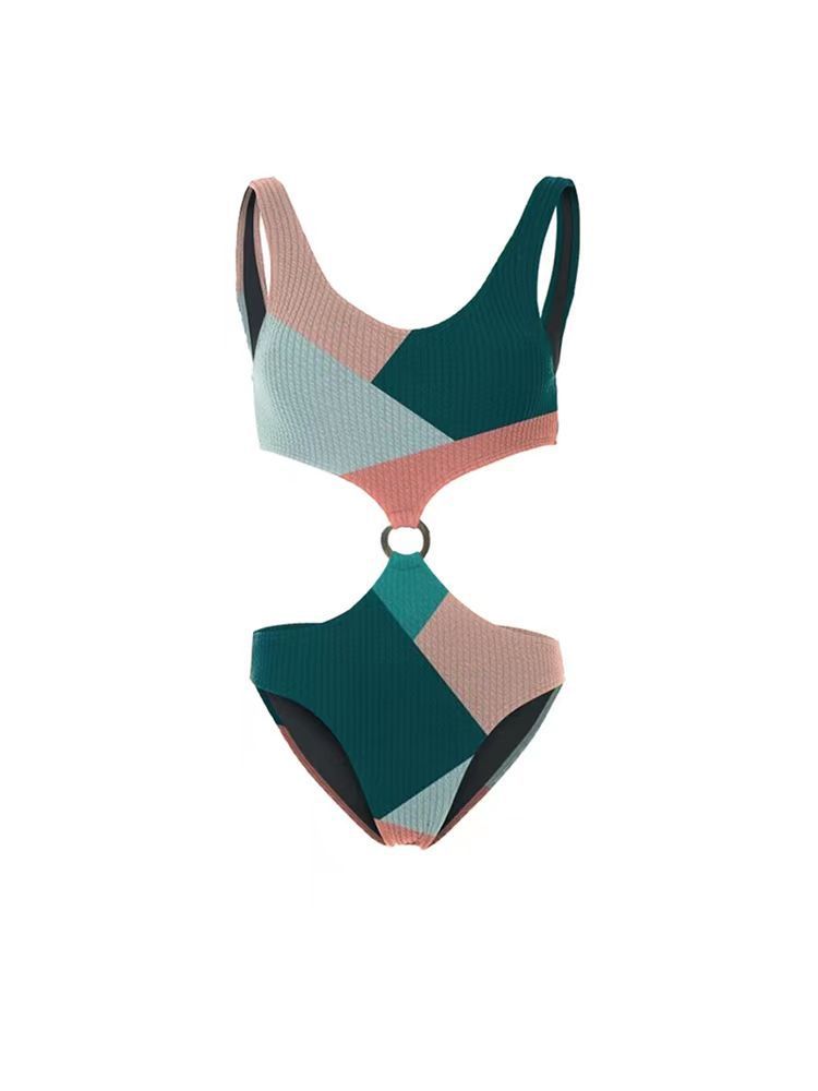 Enchanted Waves Contrast Bikini Set