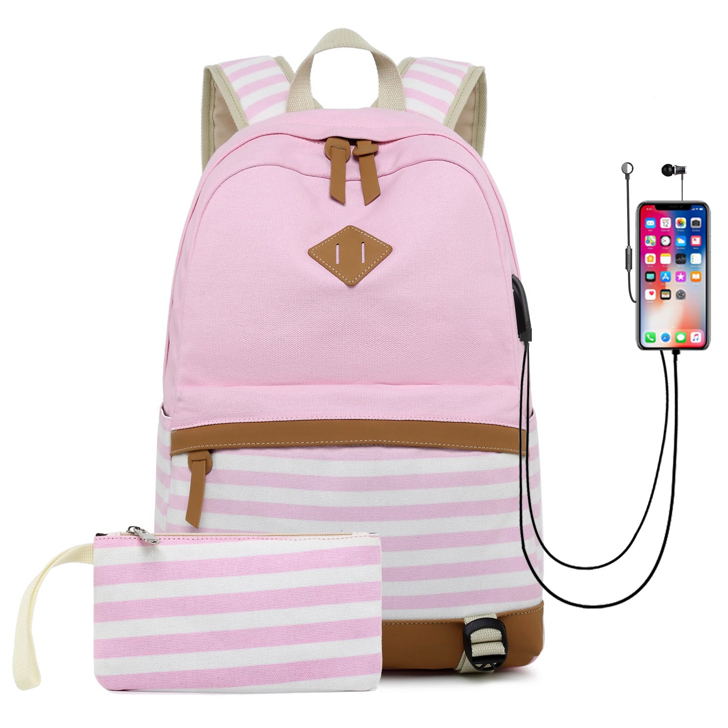 SeoulMuse Canvas Chic – Bolso Estampado Estilo Coreano para Reinas Urbanas