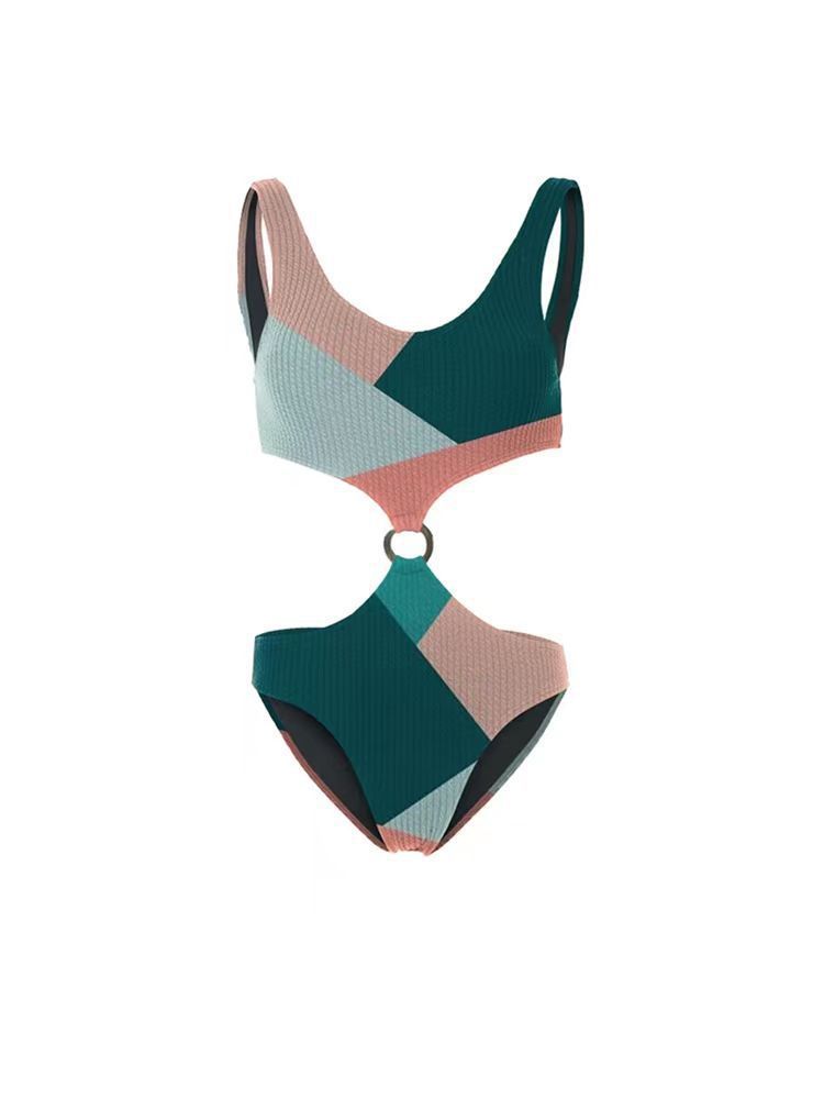 Enchanted Waves Contrast Bikini Set