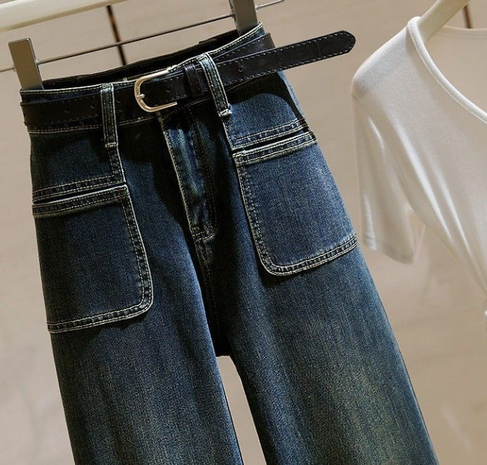 Retro Stretch Slim Flared Pants