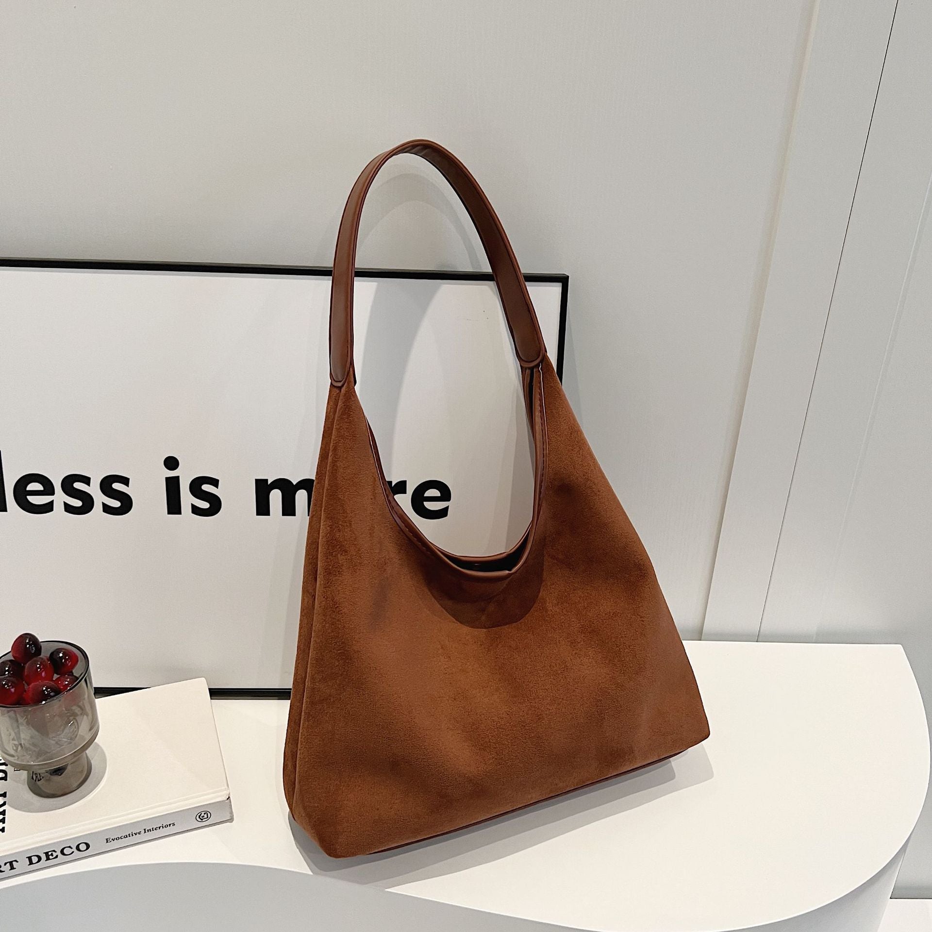 Vintage Western Suede Shoulder Bag