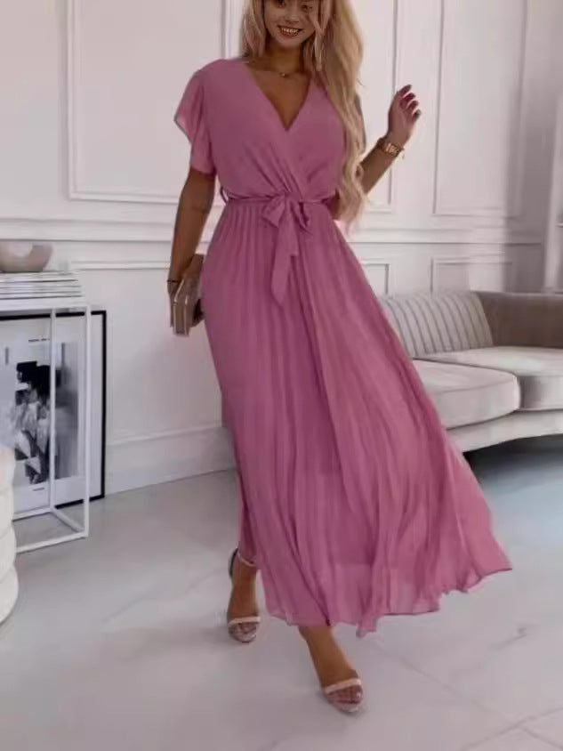 SereneBold Solid Color Dress
