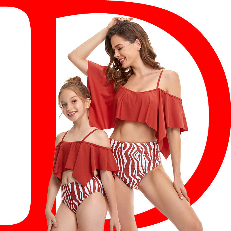Twin Waves High-Waist Bikini Set