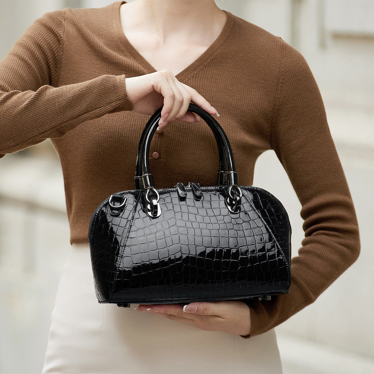 Urban Luxe Cowhide Crossbody