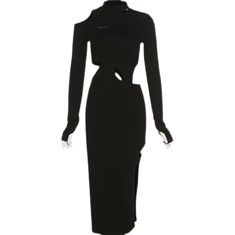 LunaVibe – Vestido Hollow de Manga Larga para la Mujer que Seduce con Elegancia