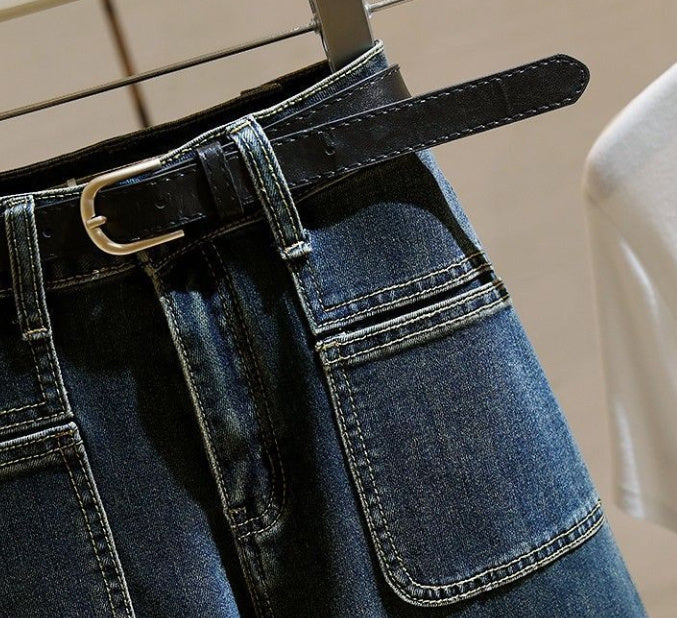 Retro Stretch Slim Flared Pants