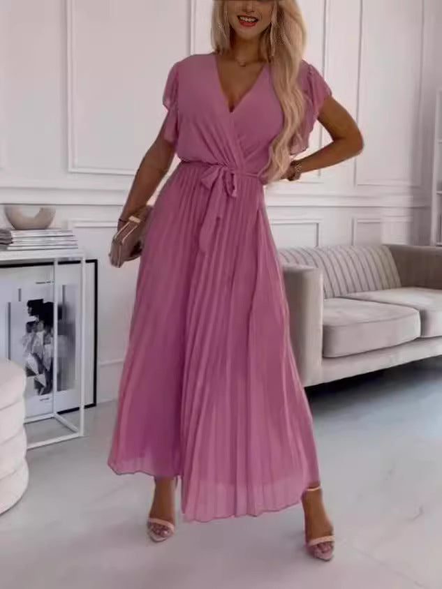 SereneBold Solid Color Dress