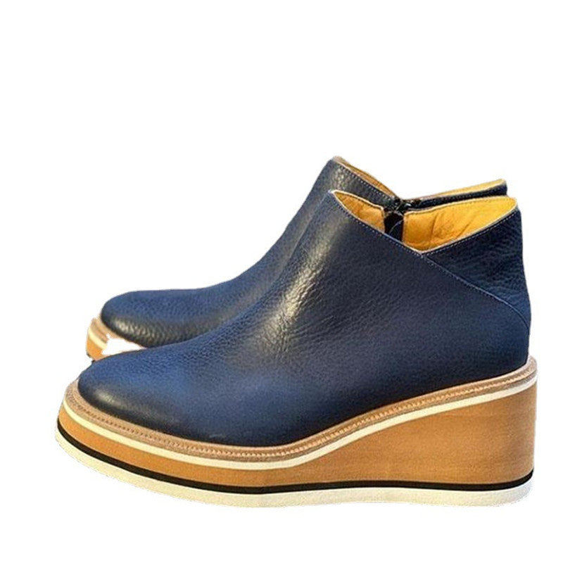 SleekStride Wedge Boots