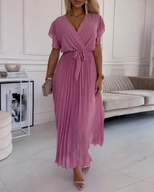 SereneBold Solid Color Dress