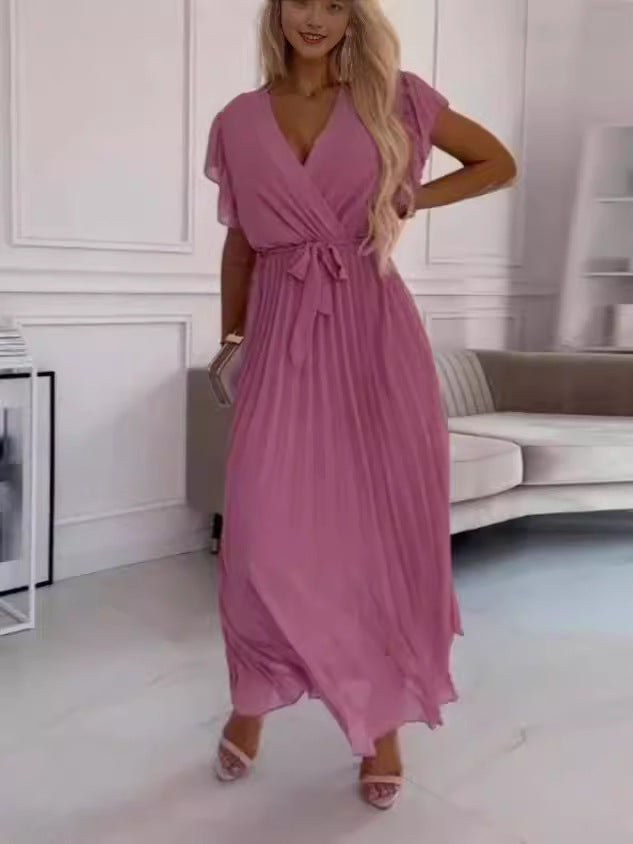 SereneBold Solid Color Dress