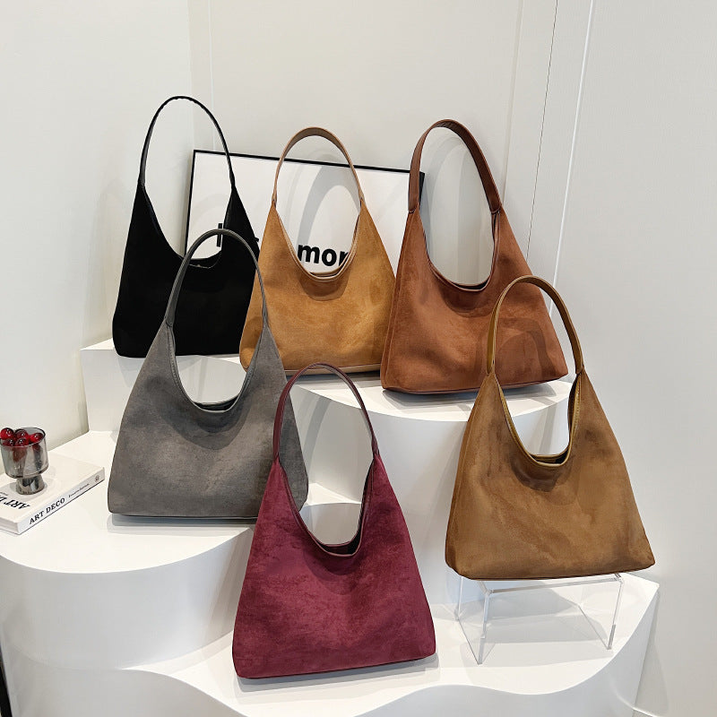 Vintage Western Suede Shoulder Bag
