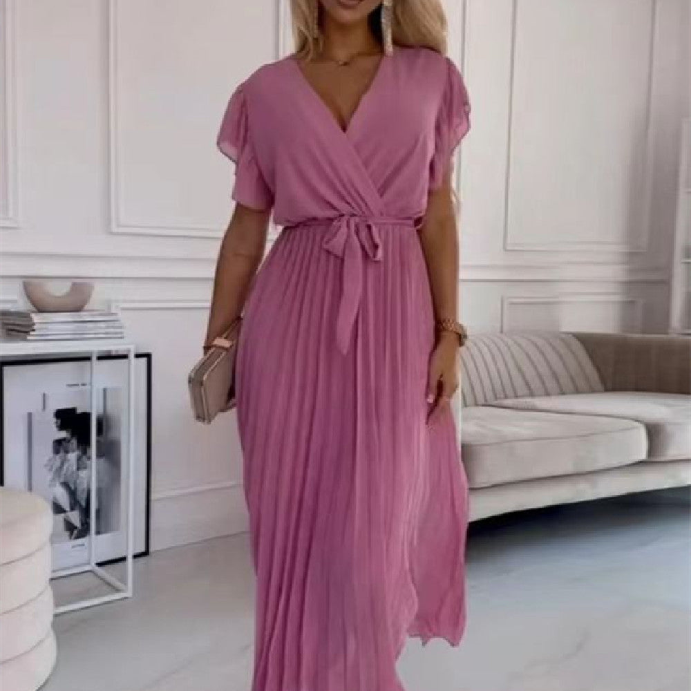 SereneBold Solid Color Dress
