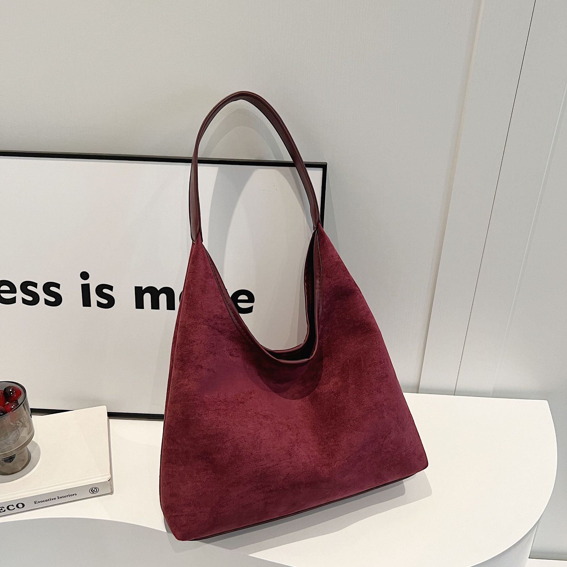 Vintage Western Suede Shoulder Bag